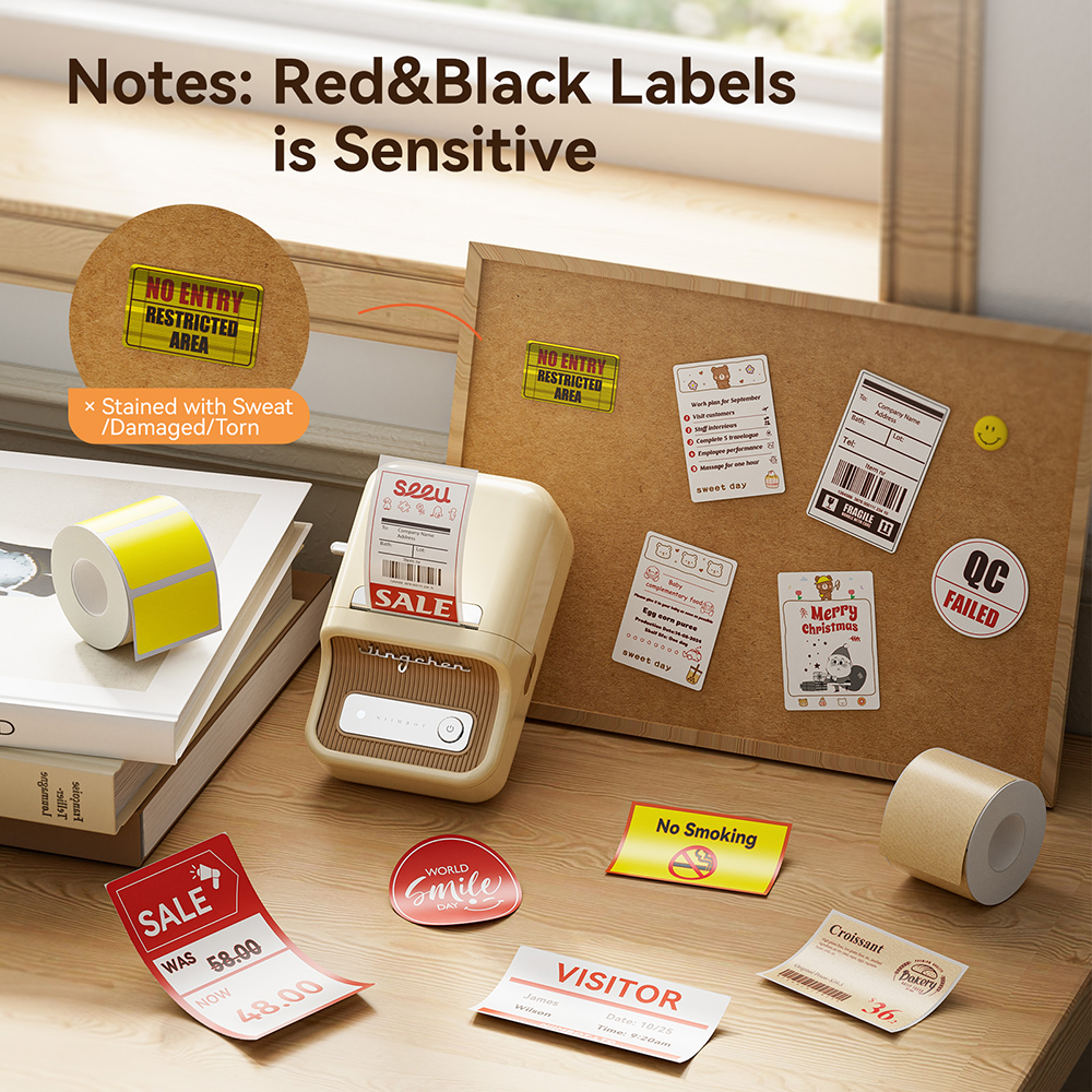 Commercial Shirt Printing Machine - Niimbot B21 PRO Red Black Color
