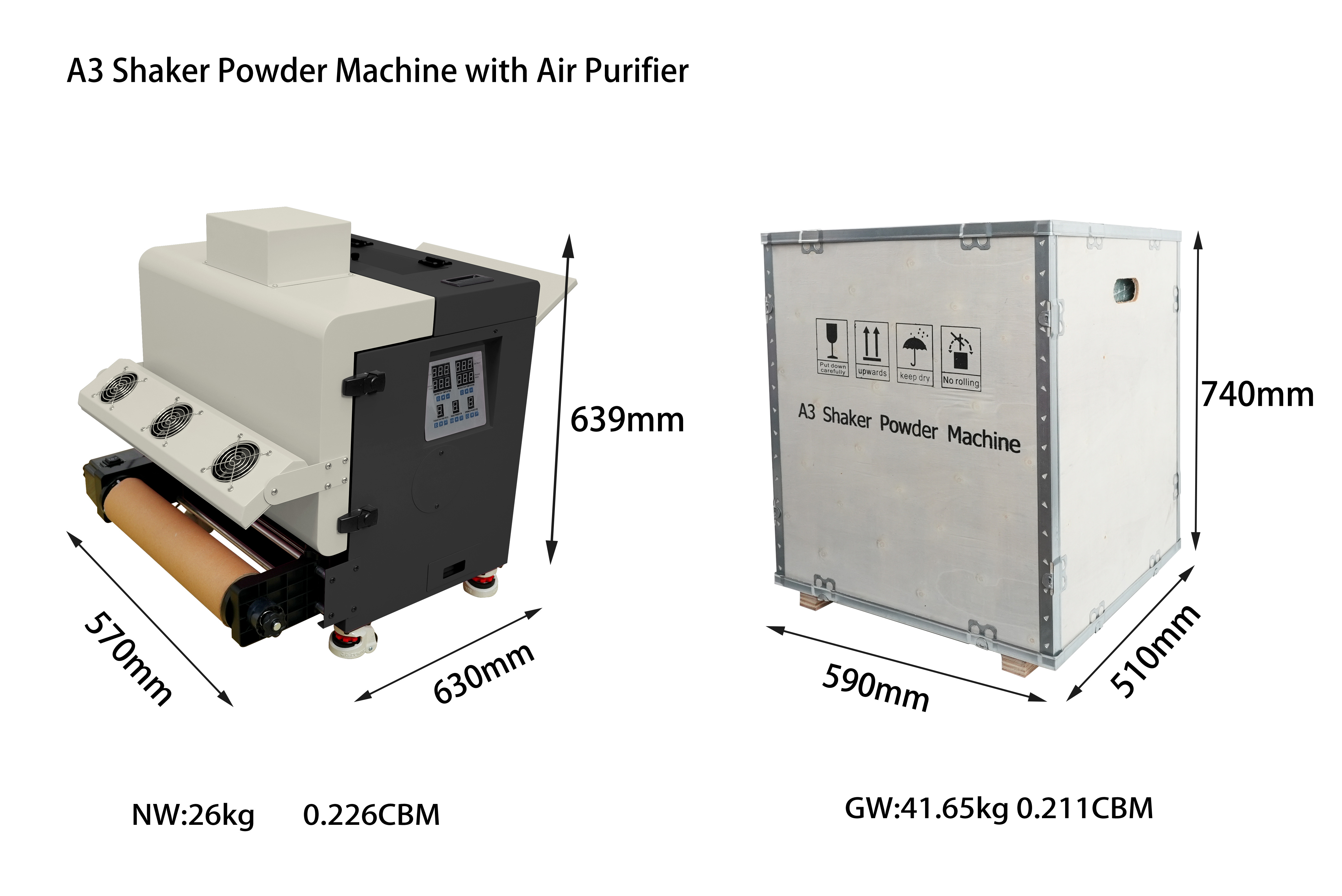 A3 DTF Transfer Powder Shaker  - Dtf Powder Shaker ulasan dan harga