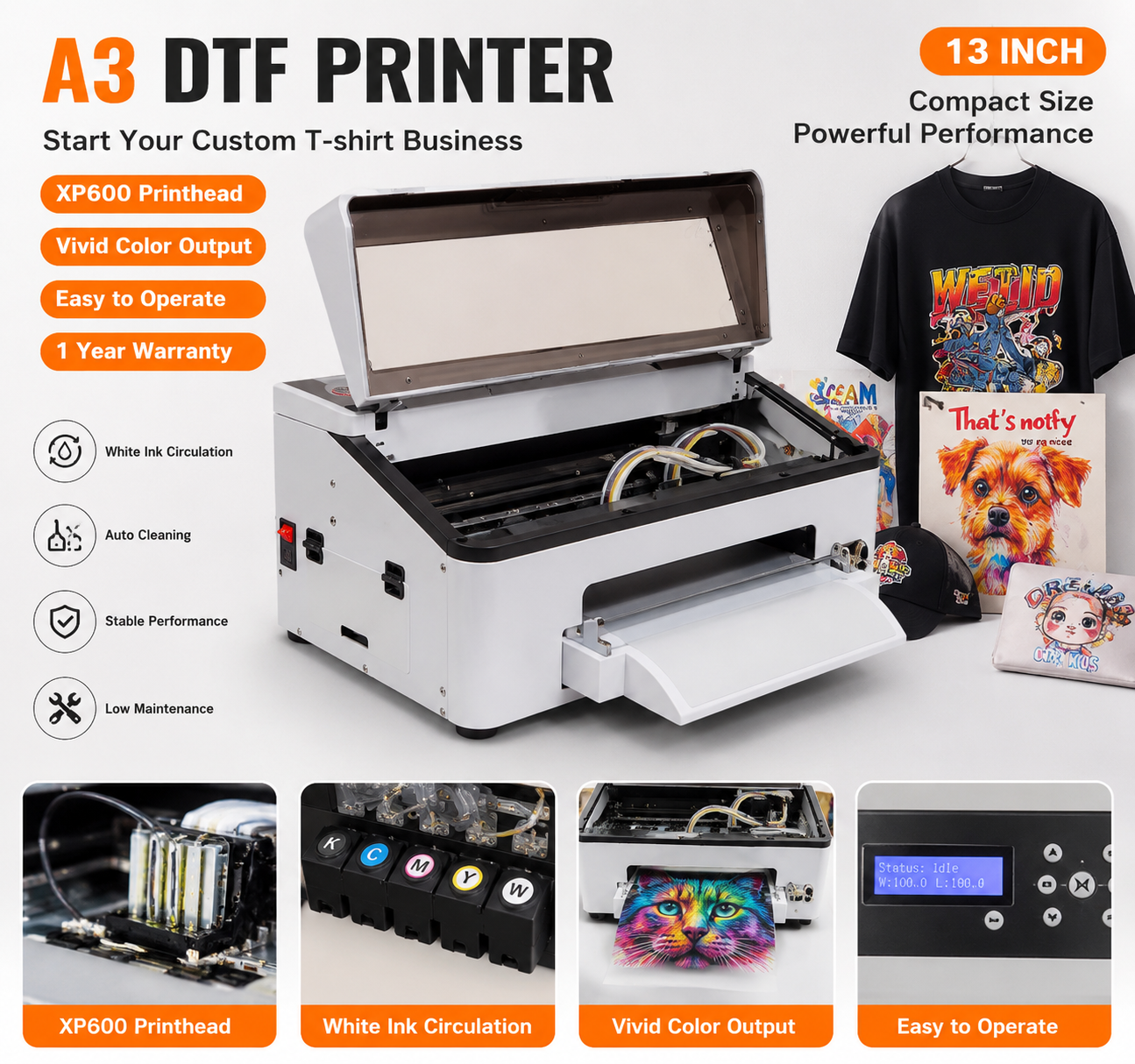 Factory Direct 2026 XP600 A3 D - Dtf Powder Shaker ulasan dan harga