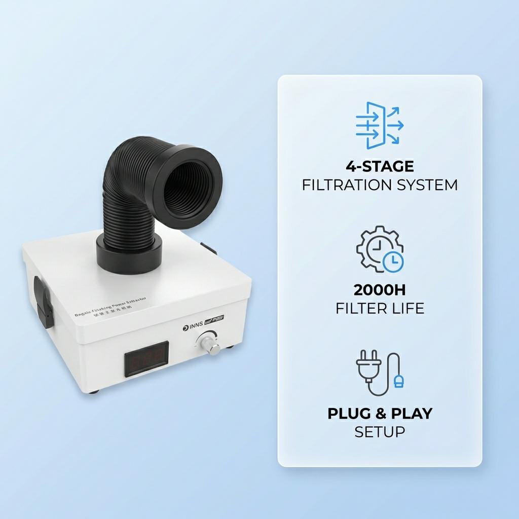 Fume Smoke Extractor Filter Pu - Dtf Powder Shaker ulasan dan harga