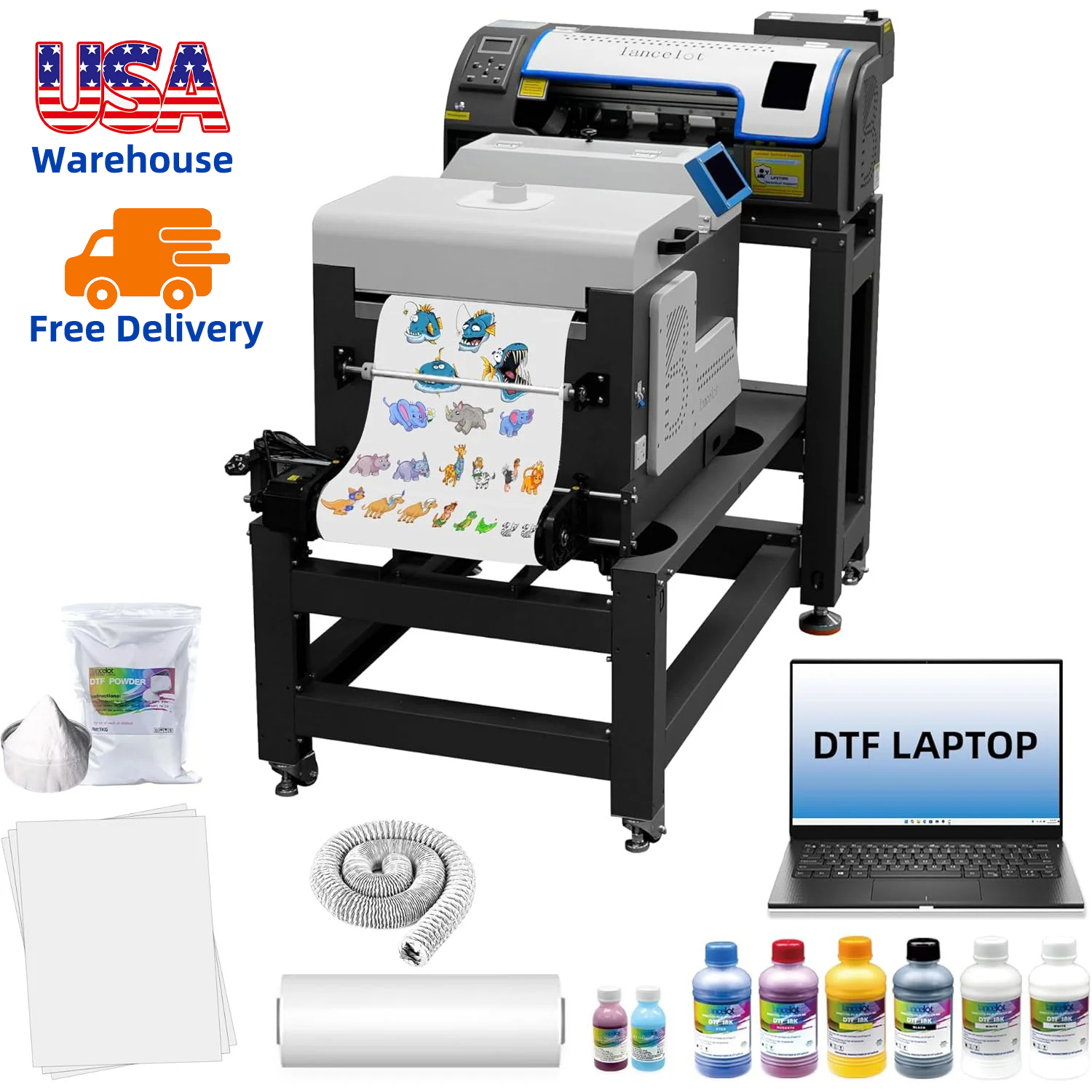Lancelot A3 M1630 Pro DTF Prin - Dtf Powder Shaker ulasan dan harga