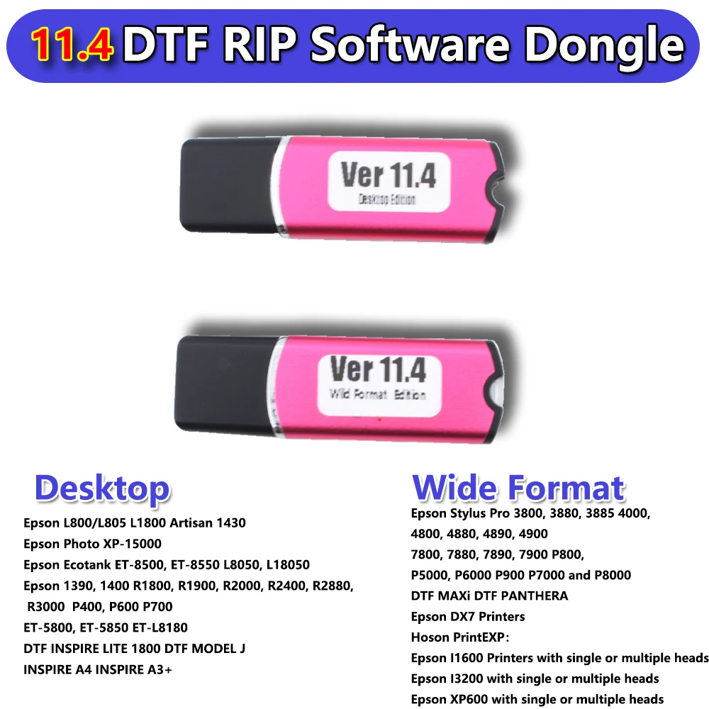 11.4 DTF RIP Software USB Dong - Dtf Powder Shaker ulasan dan harga