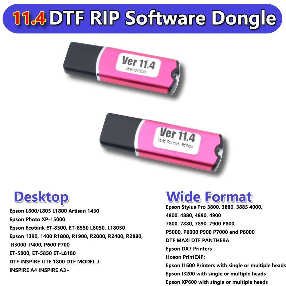 11.4 DTF RIP Software USB Dong - Dtf Powder Shaker ulasan dan harga