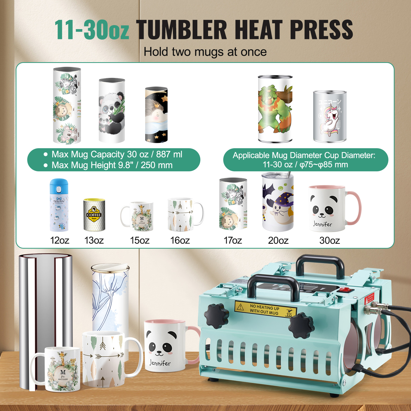 SucceBuy Tumbler Heat Press Ma - Dtf Powder Shaker ulasan dan harga