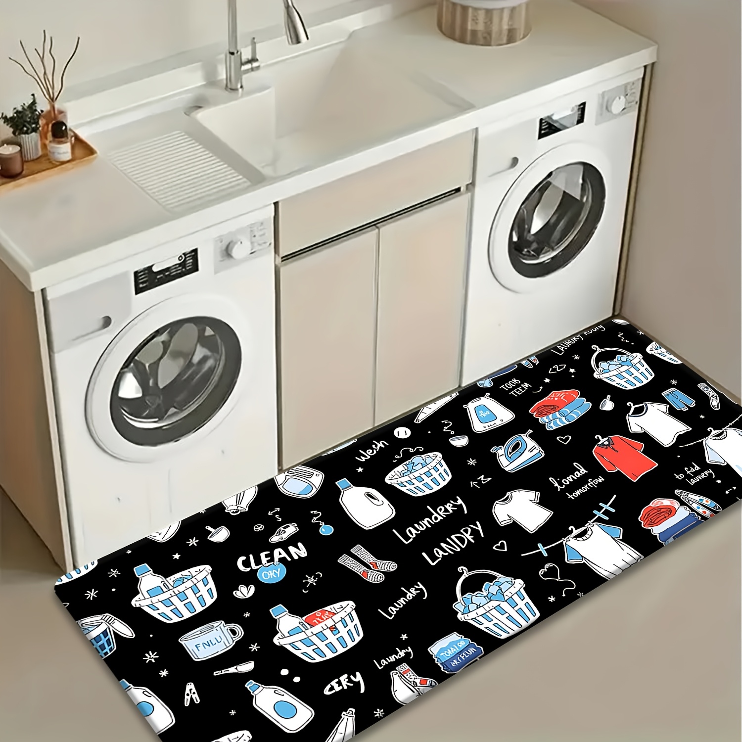 Cartoon Laundry Item All Over  - Commercial Printing Items ulasan dan harga
